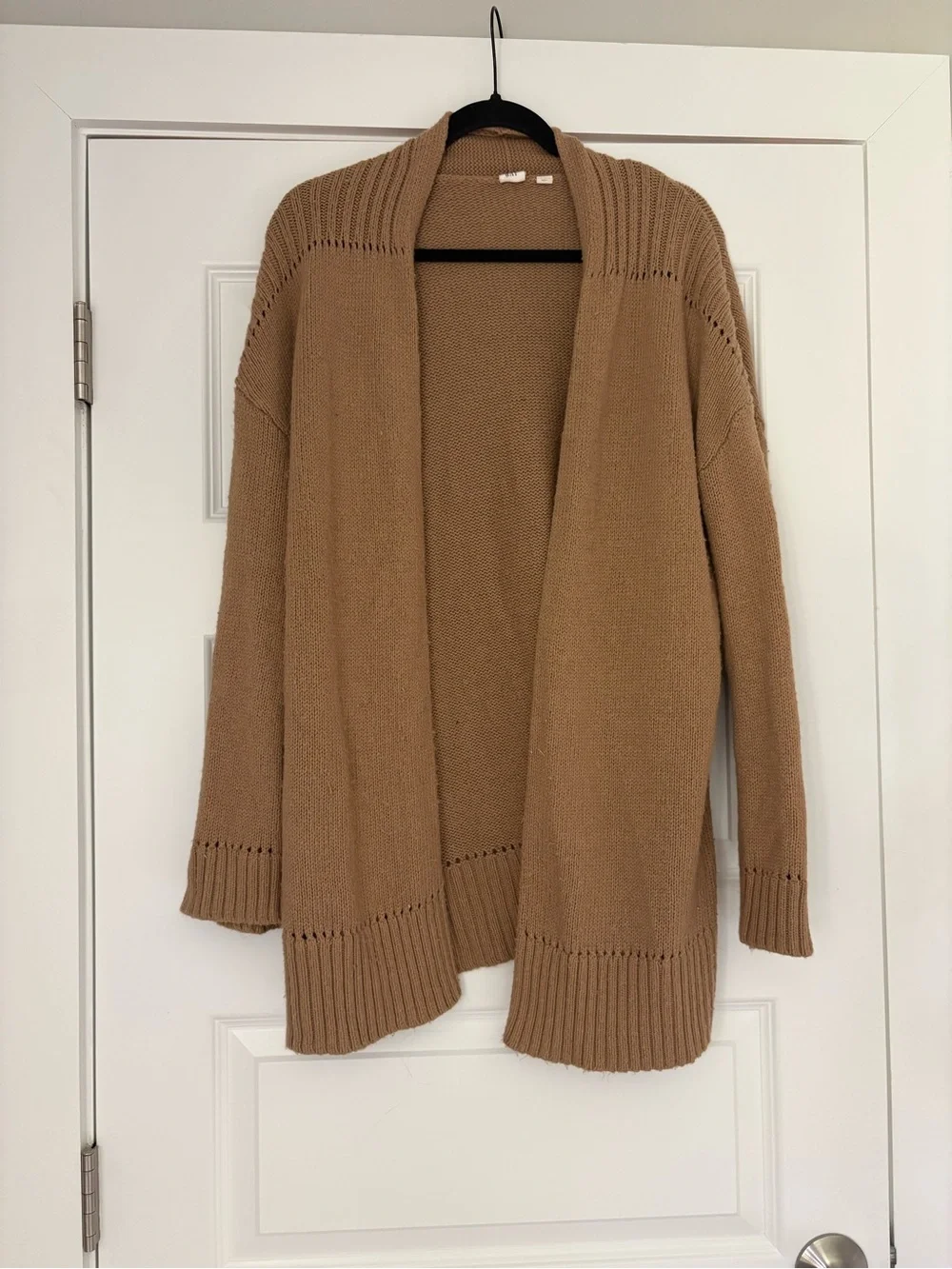 GAP Open-Front Camel Cardigan Sweater - Camel - Picture 1 of 5